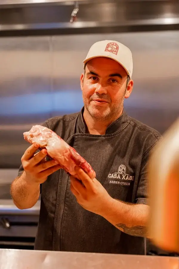 Chef Xabi in the Casa Xabi kitchen